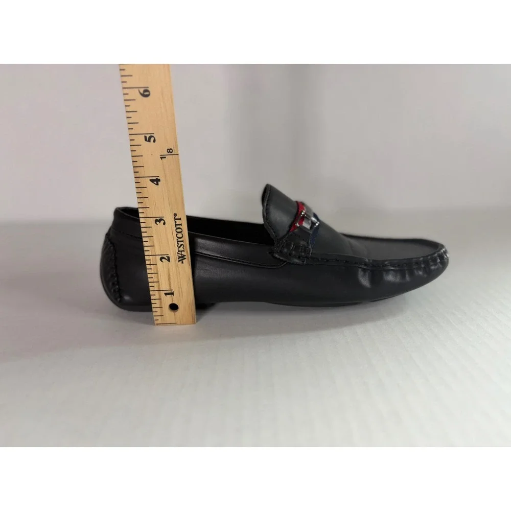 Bruno Marc Mens Black Driving Loafers Horsebit‎ Slip On Moc Toe Shoes Size 6
